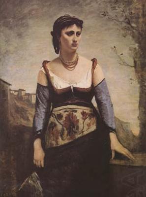 Jean Baptiste Camille  Corot Agostina (mk09) china oil painting image